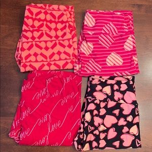 4 LulaRoe Valentines Day leggings